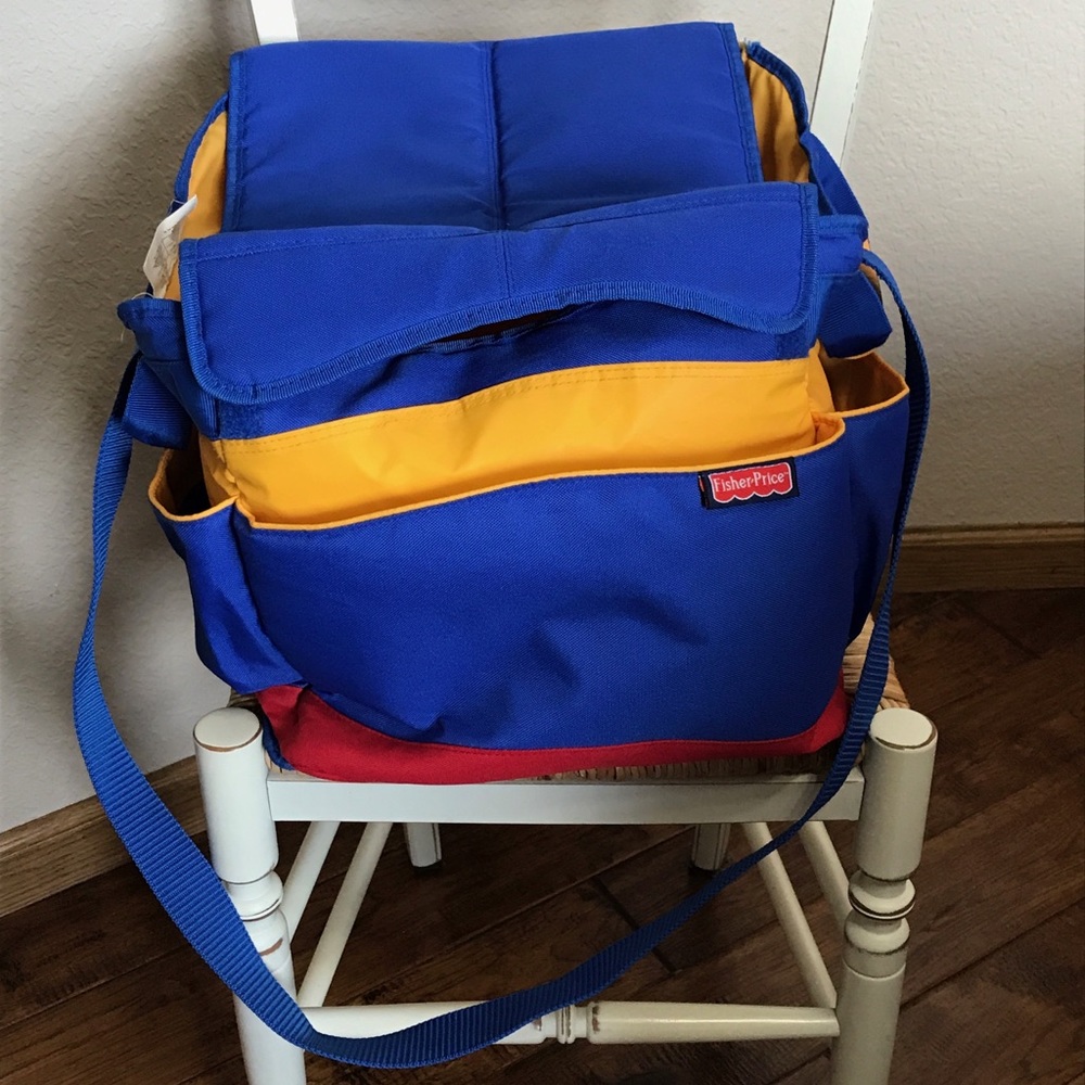 Fisher Price Deluxe Travel Cooler Tote Organizer Diaper Kids Beach Baby … - Picture 3 of 8